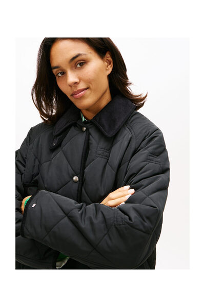 Tommy Hilfiger Επενδυμένο καπιτονέ παλτό με σημαία