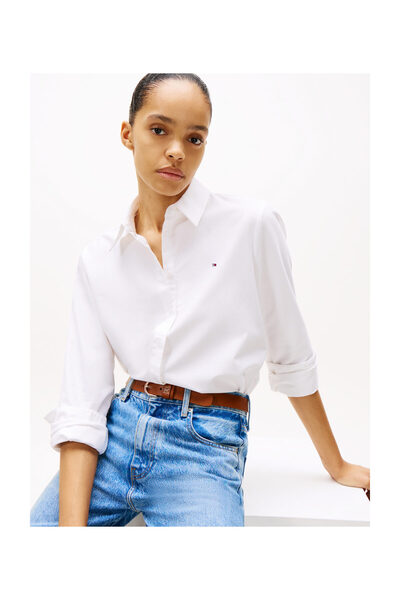 Tommy Hilfiger Πουκάμισο Οξφόρδης Χαλαρής Γραμμής με Μακριά Μανίκια