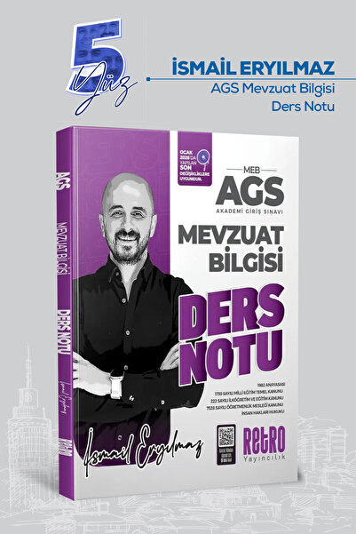 RETRO YAYINCILIK 2026 Meb Ags Mevzuat Bilgisi Ders Notu Akdemi Giriş Sınavı R...