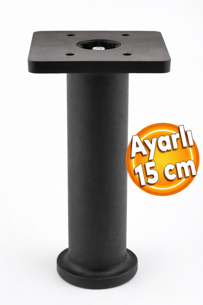 Adjustable Support Leg Furniture Sofa Seat Riser Adjustable 15 Cm Black Raise Legs