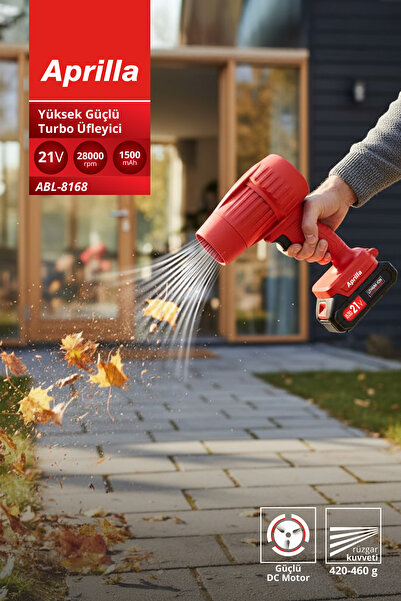 Aprilla ABL-8168 Kablosuz Turbo Üfleyici Yüksek Hızlı Hava Akışı