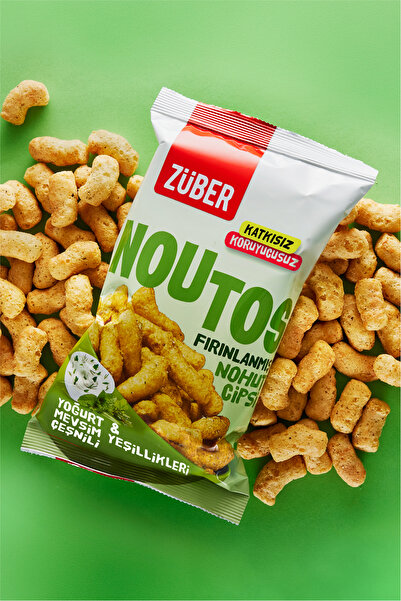 Züber Noutos Ekşi Krema ve Soğan 55g x 3 Adet + Yoğurt ve Mevsim Yeşillikleri 55g x 3 Adet Nohut Cipsi