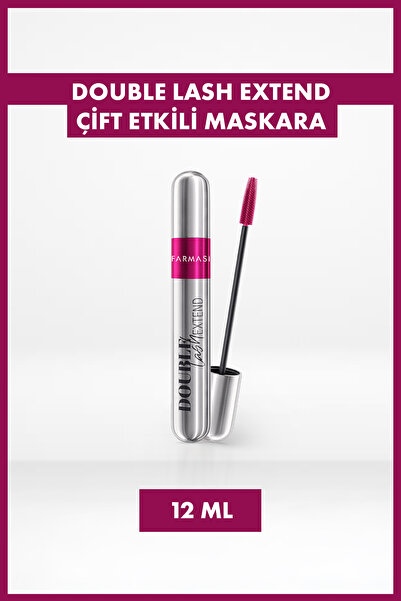 Farmasi Double Lash Extend Çift Etkili Hacim & Lifting Etkili Maskara | Siyah...