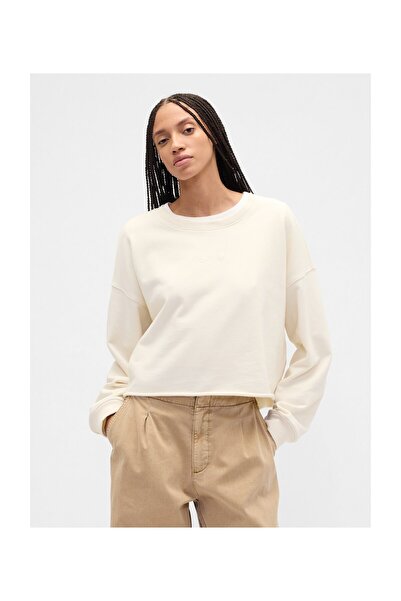 GAP Φούτερ Γυναικείο Μέγεθος S Λευκό Χρώμα Ναυτικό (Tbd)