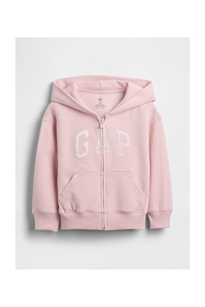 GAP Φούτερ Κοριτσάκι 3 ετών Μέγεθος Μ (M) Χρώμα Ροζ Ομίχλης 52% Βαμβάκι