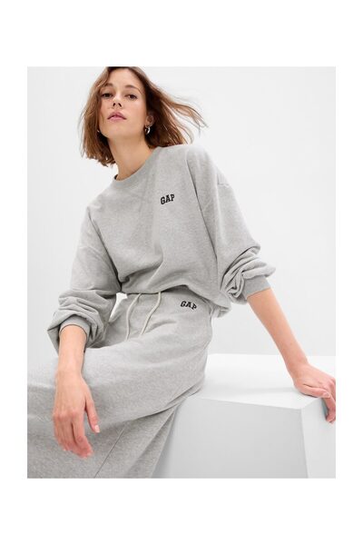 GAP Φούτερ ΓΥΝΑΙΚΕΙΟ Μέγεθος XL ΑΝΟΙΧΤΟ ΓΚΡΙ ΜΕΛΑΝΖΕ B08color77% Βαμβάκι 23% ...