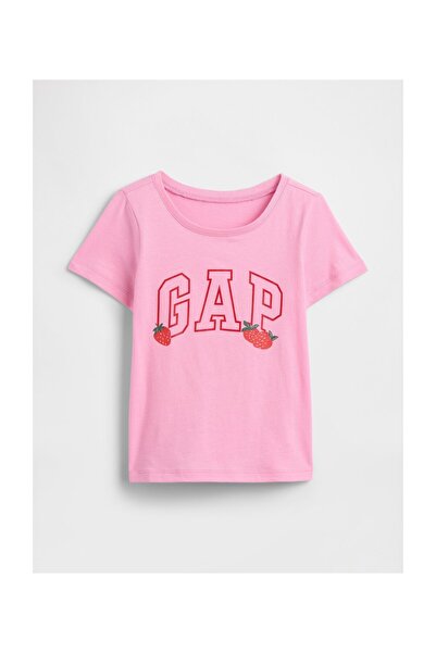 GAP Μπλουζάκι Κοριτσίστικο Νηπιακό 5 ετών, Χρώμα Παριζιάνικο Ροζ, 100% Βαμβάκι