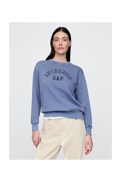 GAP Φούτερ Γυναικείο Μέγεθος S Μπλε BAINBRIDGE 77% Βαμβάκι 23% Πολυεστέρας