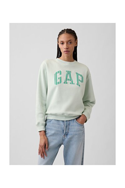GAP Φούτερ Γυναικείο, Μέγεθος S, Χρώμα Μιντ, 52% Βαμβάκι, 25% Βαμβάκι (BCI), ...
