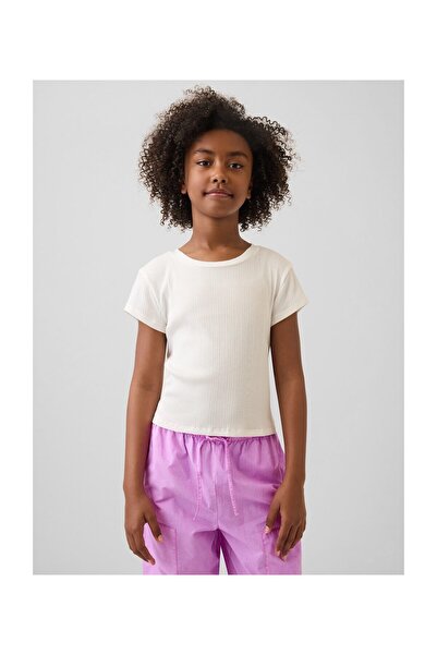 GAP Μπλουζάκι ΚΟΡΙΤΣΙΩΝ ΝΕΟ ΕΚΡΟΥ χρώμα 38% Μοντάλ