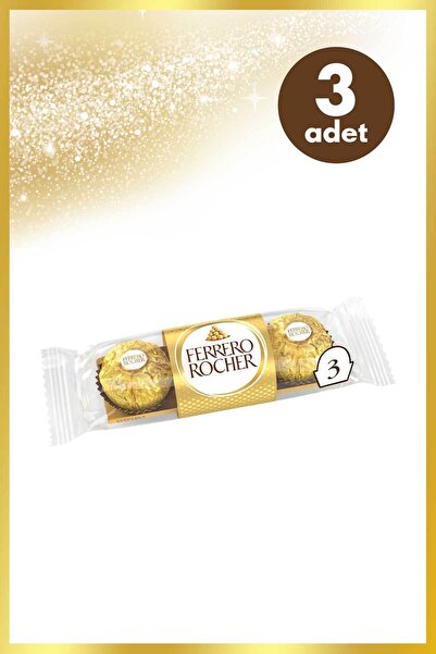 Ferrero Rocher Çikolata 3'lü 37,5 Gr- 3 Adet