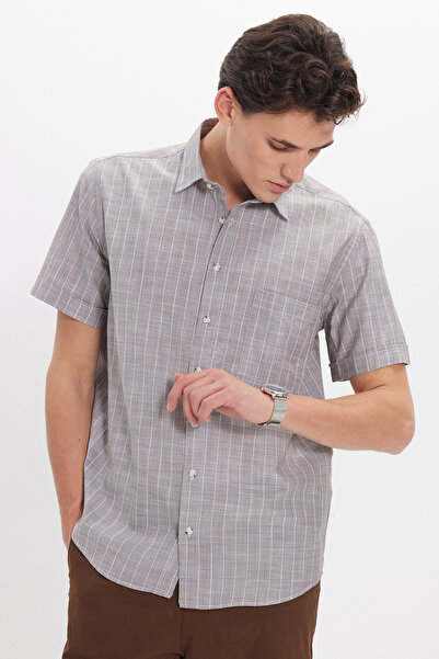 Tudors Ανδρικό πουκάμισο με κανονική εφαρμογή και κλασική γραμμή oversized 10...