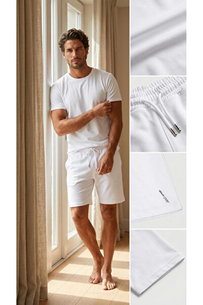 Katia&Bony Ανδρικό λευκό σορτς Modal