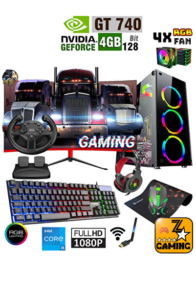 Zeiron Dvx50 i5 3470 16GB 256GB SSD+500GB HDD GT740 4GB 23.8" Curved Oyuncu M...