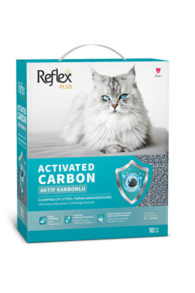 Reflex Plus Aktif Karbonlu Topaklanan Kedi Kumu 10L x 2 Adet