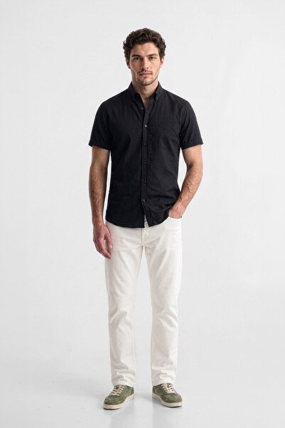 BANNY JEANS Ανδρικό Jean Παντελόνι Εκρού