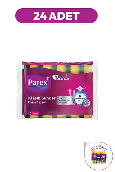 Parex Klasična zelena sunđerasta ploča, 5 komada, 24 paketa, 1 kutija