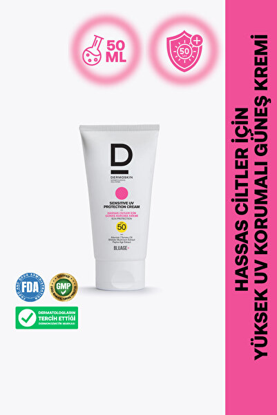Dermoskin Blueage+Hassas Ciltler İçin Nemlendirici Güneş Koruma Kremi SPF 50+...