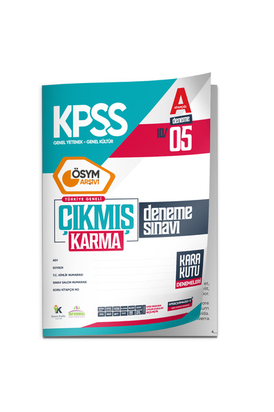 İnformal Yayınları 2026 KPSS ÖSYM Arşivi Çıkmış Soru Karma Genel Yetenek Gene...