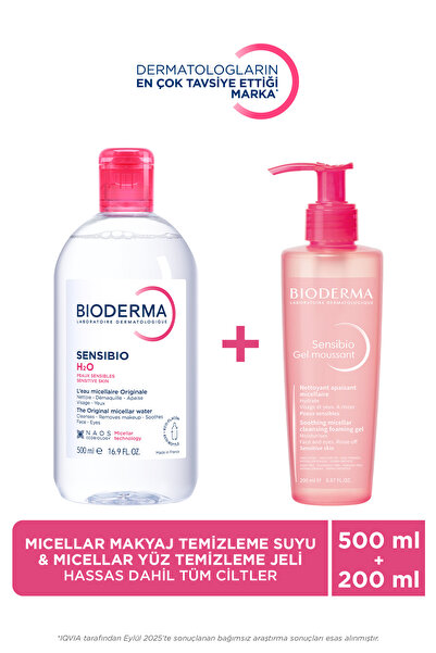 Bioderma Micellar Makyaj Temizleme Suyu 500 ml & Hassas ve Normal Cilt Temizl...