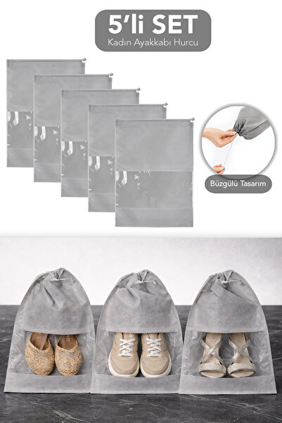 Meleni Home Τσάντα οργάνωσης γυναικείων παπουτσιών 5 τεμαχίων - Θήκη ταξιδίου...