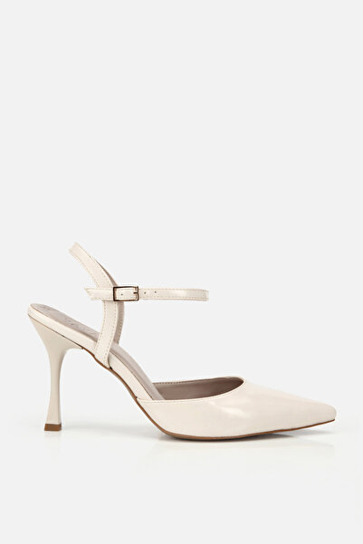 Yaya by Hotiç Γυναικεία παπούτσια από λουστρίνι με μυτερή μύτη και λεπτό τακο...