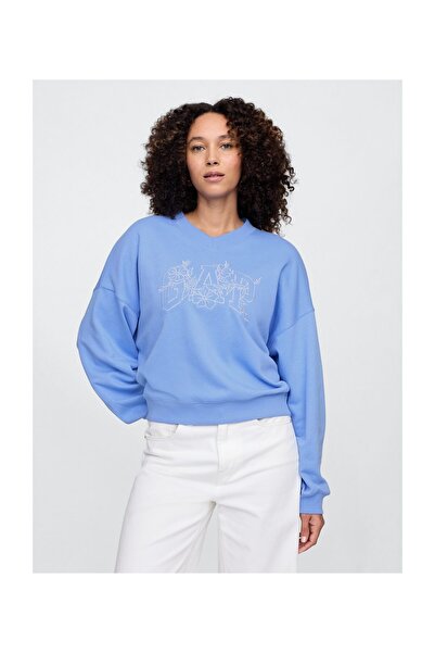 GAP Φούτερ Γυναικείο Μεγέθους L, Μπλε χρώμα SHIRTING0