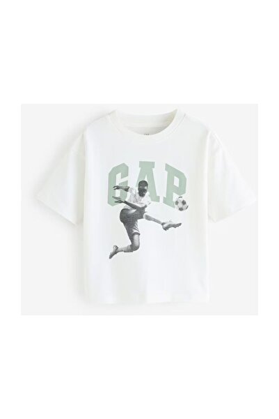 GAP Μπλουζάκι Αγορίστικο Μέγεθος XL ΝΕΟ Χρώμα Εκρού 100% Βαμβάκι Καλύτερο Βαμ...