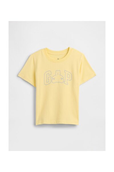 GAP Μπλουζάκι Κοριτσίστικο Νηπιακό 5 ετών, Ανοιξιάτικο Κίτρινο, 100% Βαμβάκι