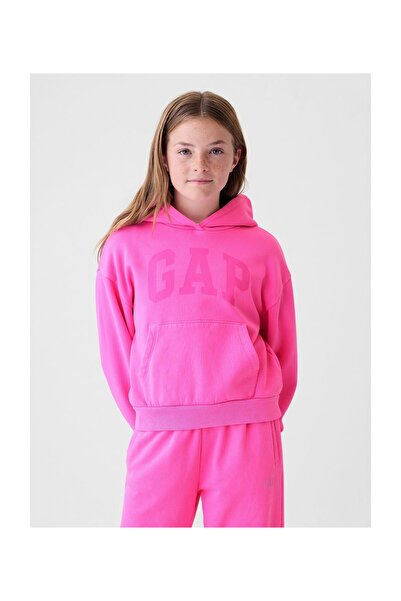 GAP Φούτερ ΚΟΡΙΤΣΙΩΝ Μεγάλο Μέγεθος STANDOUT ΡΟΖ 77% Βαμβάκι 23% Πολυεστέρας