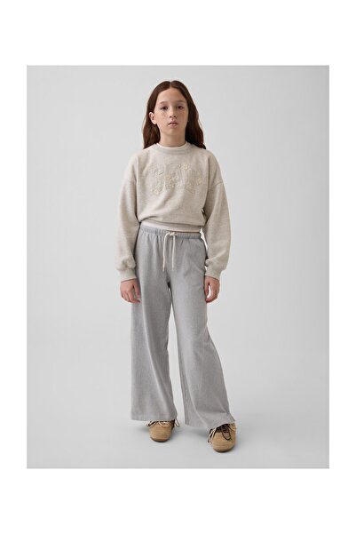 GAP Spodnie dresowe DZIEWCZĘCE Rozmiar M B03 JASNO SZARY PRZEMIESZANY kolor 1...