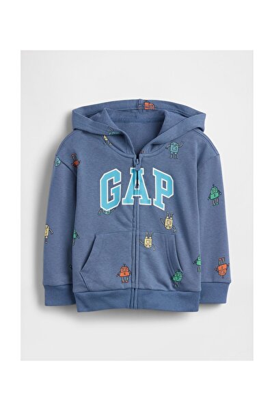 GAP Φούτερ για αγόρι νήπιο, 3 ετών, Μπλε Μπέινμπριτζ, 52% Βαμβάκι