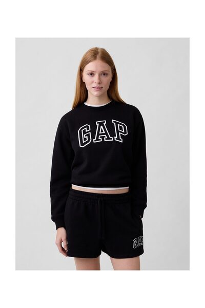 GAP Φούτερ Γυναικείο Μέγεθος S Μαύρο V2 2color 52% Βαμβάκι