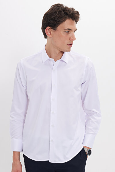 Tudors Slim Fit Μακρυμάνικο εύκολο σιδέρωμα με αναπνέουσα υφή Γραβάτα Four Se...