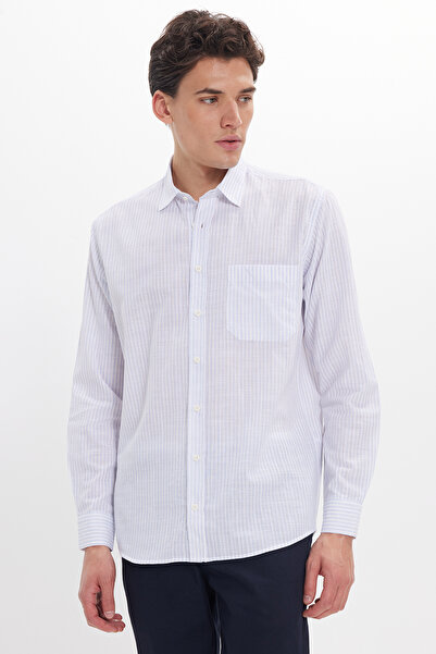 Tudors Ανδρικό πουκάμισο με κανονική εφαρμογή και κλασική γραμμή oversized με...