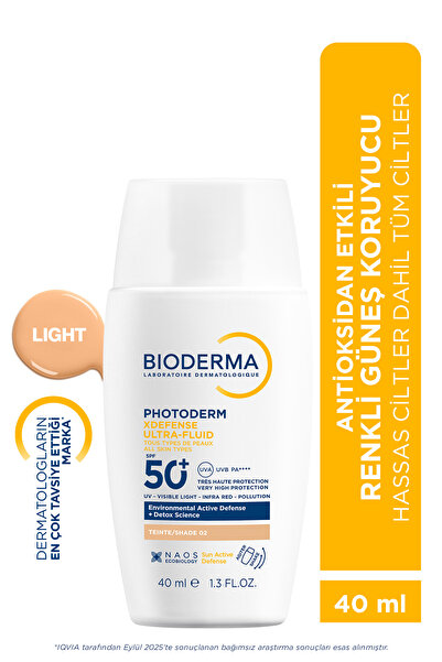 Bioderma Photoderm XDefense SPF50+ Tüm Cilt Tipleri Antioksidan Etkili Renkli...