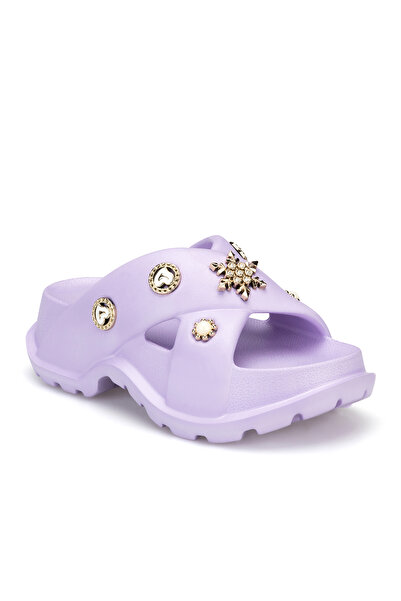 DARK SEER DS Monapi.İnci Lila O Ορθοπεδικό EVA Γυναικεία Σανδάλια με Πέτρες T...