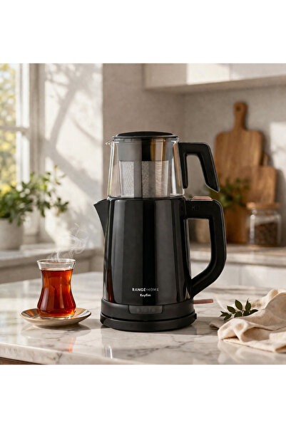Fakir Range Keyfim Çay Makinesi 1800W 1.8L Su Isıtıcı 1L Demlik Gizli Rezista...