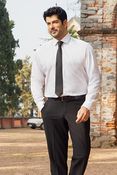 ALTINYILDIZ CLASSICS Ανδρικό πουκάμισο Λευκό μη σιδερένιο Slim Fit Slim Fit 1...