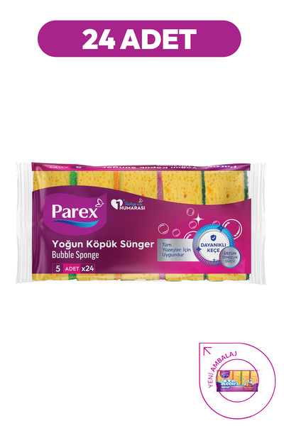 Parex Spužva za mehuriće, ravna, 5 komada, 24 komada, 1 kutija