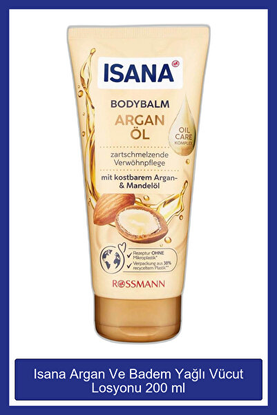 ISANA Argan Ve Badem Yağlı Vücut Losyonu 200 ml
