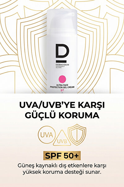 Dermoskin SPF 50+ | UVA - UVB | Geniş Spektrumlu Güneş Koruma Kremi | Broad Spectrum Protection