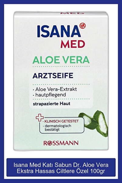 ISANA Med Katı Sabun Dr. Aloe Vera Ekstra Hassas Ciltlere Özel 100gr