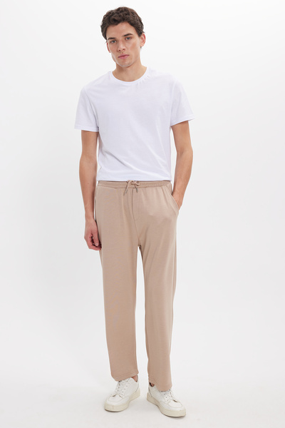 Tudors Ανδρικό παντελόνι φόρμας Dark Mink Baggy Fit με άνετη εφαρμογή, από ύφ...