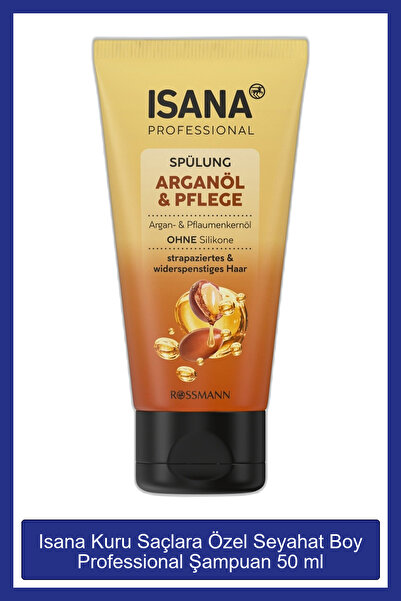 Isana Professional Kuru Saçlara Özel Seyahat Boy Professional Şampuan 50 ml