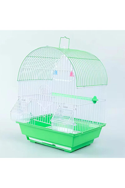 GÖKMER PET Kuş Kafesi Metal GOKMER A100 30x23x38 cm – Çift Kapılı, Çift Yemli...