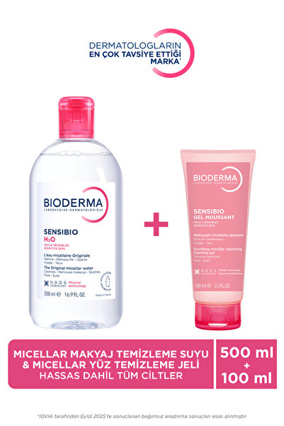 Bioderma Hassas ve Normal Cilt Temizleme Jeli & Micellar Makyaj Temizleme Suyu