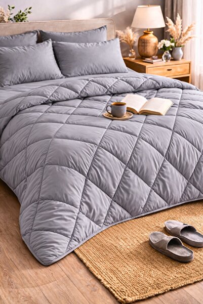 Formeya Ανθρακί Γκρι Μαλακό Χειμερινό Μονό Πάπλωμα 155*215 cm