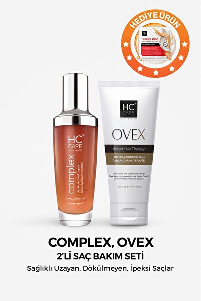 HC Care Complex, Ovex, 2'li Bitkisel Saç Bakım Seti