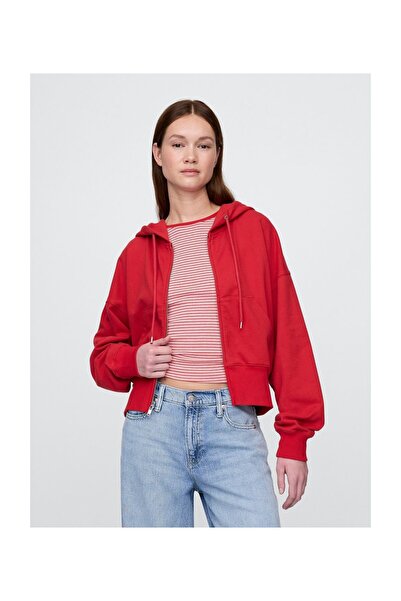 GAP Φούτερ Γυναικείο, Κόκκινο λογότυπο, 92% Βαμβάκι Better Cotton (BCI), 8% Α...